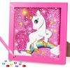 boocooberg 5D DIY Diamond Painting Children's Unicorn with Wooden Frame,