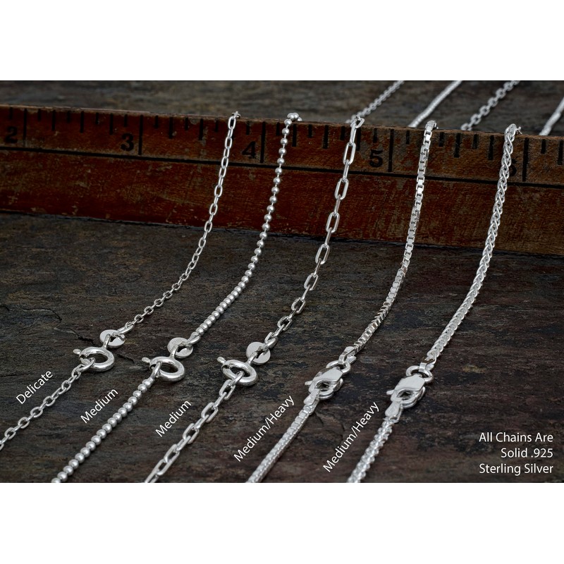 Sterling Silver Luna Moth, Moon Phase - VERY SMALL -