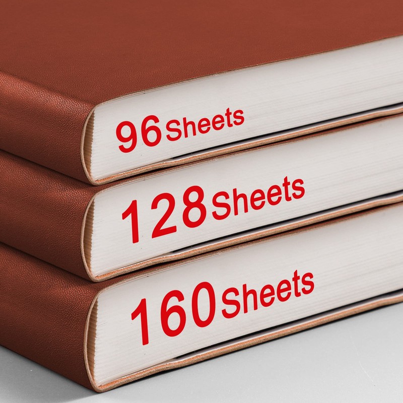 RETTACY Notebook B5 Lined, Thick Diary with 320 Numbered Pages,