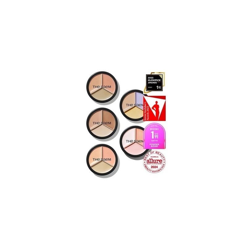 [Multi Concealer] The Saem Cover Perfection Triple Pot Concealer /
