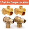 Air Compressor Check Valve Threaded Check Valve Brass 3-Port Tube