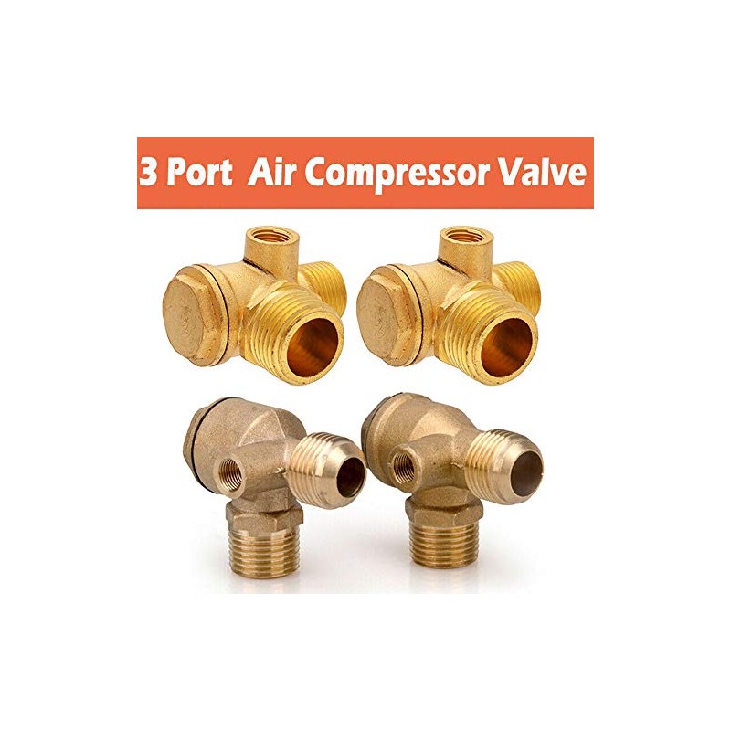 Air Compressor Check Valve Threaded Check Valve Brass 3-Port Tube