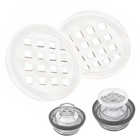 TEYOUYI 2Pcs Ice Strainer Blocker for YETI Rambler Bottle Chug Cap-Prevent Penetrating Cubed or Crushed Ice during a Drink-Fit Yeti Yonder 34oz,Fits 18, 26, 36OZ Bottles