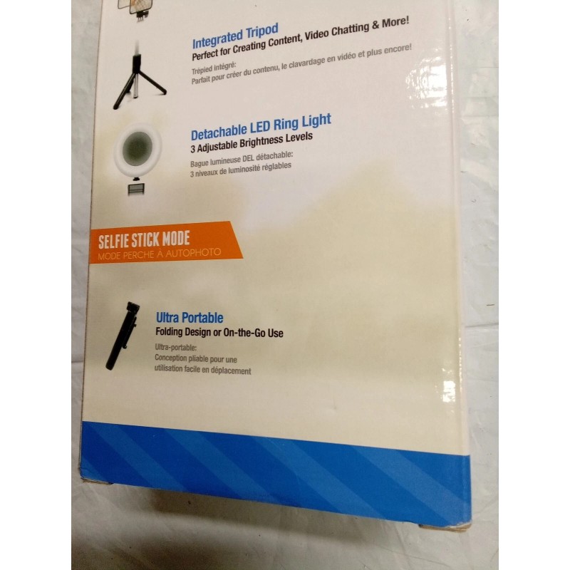 ReTrak EMERGE The Original Selfie Stick (BLACK & SILVER) 2-In-1