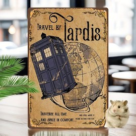 Classic Doctor Who Metal Poster - 8X12" Aluminum Sign For Home & Office Decor, Waterproof, Easy Install