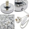 Crystal Globe Desk Lamp Chrome Ball Bedside and Table Lamp