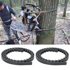 2PCS Traction Belts Climber Tree Stand Straps compatible with Lone Wolf Assault & XOP Strike Force Climbing Tree Stands Sit & Climb Models (2015 & Older) | Heavy-Duty Climber Straps with Teeth Design