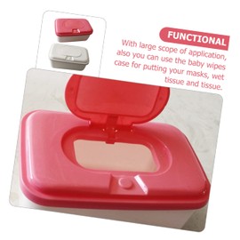 Kisangel 2pcs Wipe Box Baby Wipes Dispenser Weighted Wipe Dispenser Wipe Dispenser for Bathroom Toilet Wipes Dispenser Refillable Container Plastic Travel Storage Box Tissue