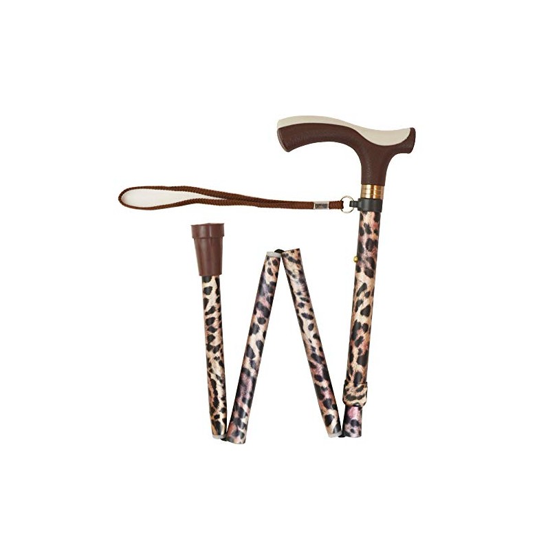 フロイデプリントステッキ 4折りたたみ5段階調整/戯れ