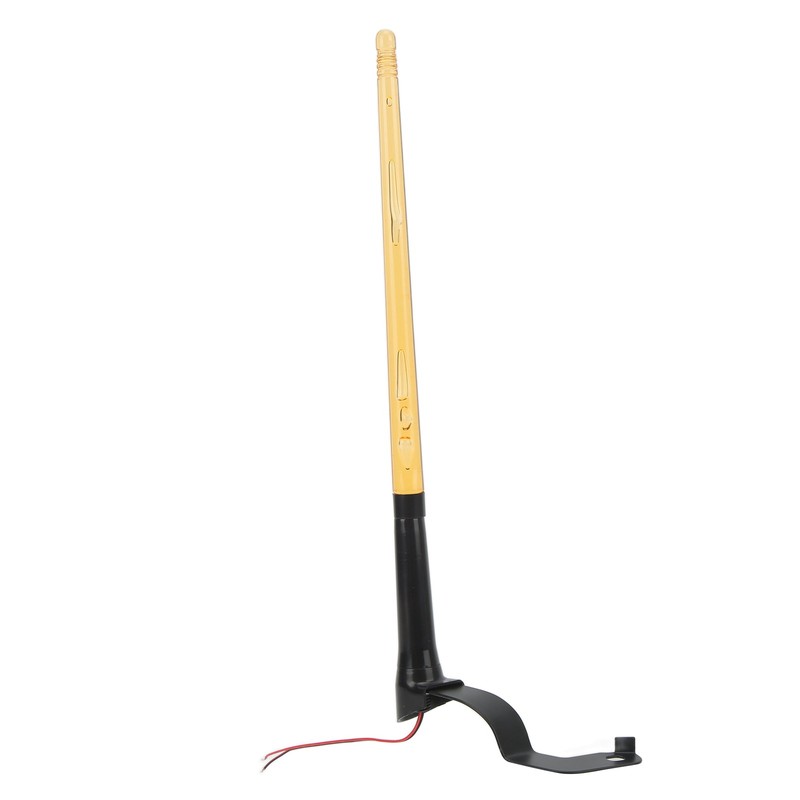 2 Pcs Whip Lights 340mm Long Amber Lighted Antenna Flagpole