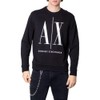A｜X ARMANI EXCHANGE Men's Icon Project Embroidered Pullover Sweatshirt, White,