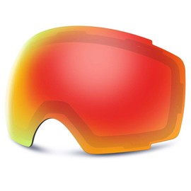 COPOZZ M1 - Juego de gafas de esquí polarizadas para snowboard OTG UV400, gafas de esquí (M1 lente roja solamente)