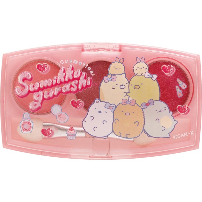 San-X FE41201 Sumikko Gurashi Lipstick & Eye Shadow Set, Pink,