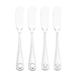 Towle Living Antigua Frost Spreaders, Set Of 4, Stainless Steel
