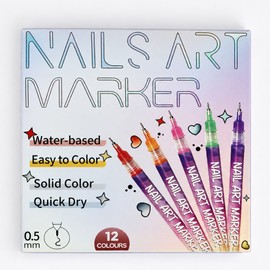 Sister Baek Eok Nail drawing pen art pen 12 color set / 네일 드로잉펜 아트펜 12색 세트