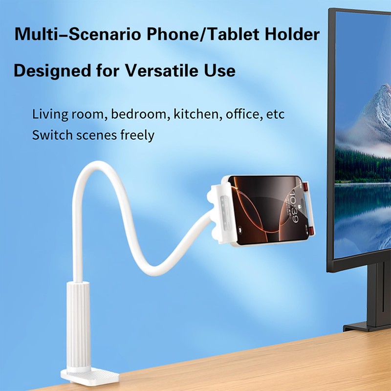 YTDSUP Gooseneck Tablet Stand Holder for Bed, Long Arm Clamp