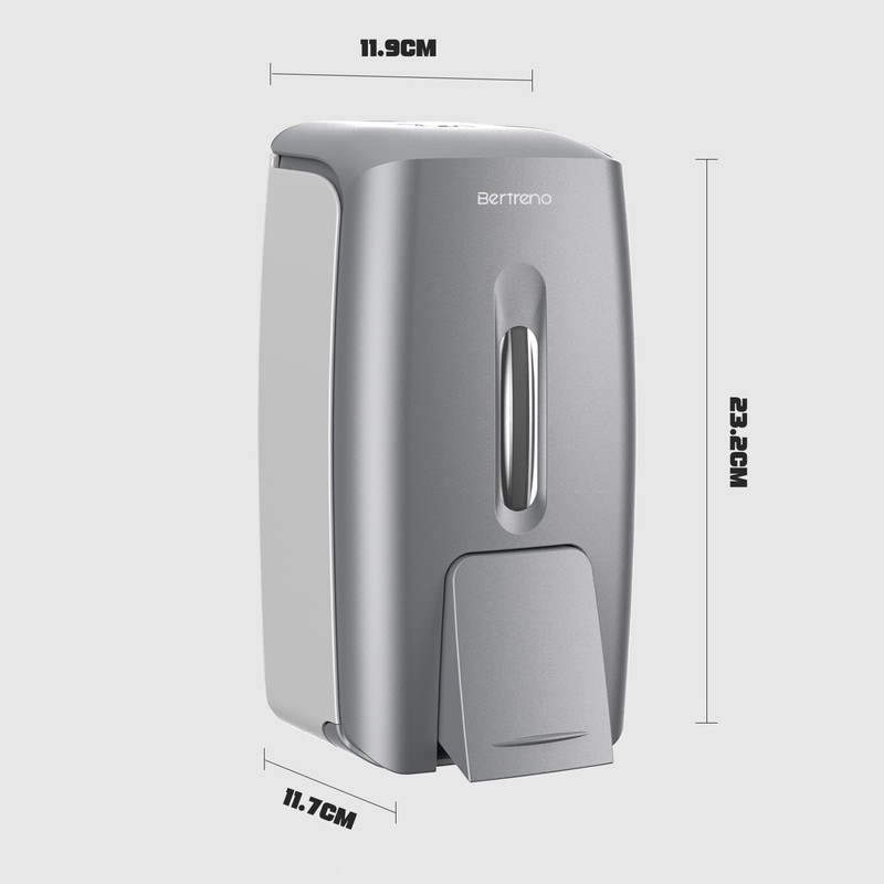 Bertreno Commercial Soap Dispenser Wall Mount Manual Pump Hand Soap