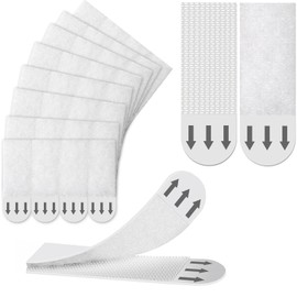 Picture Hanging Strips Heavy Duty, Removable Adhesive Hooks for Frame Mounting Strips, Wall Damage Free Hanging Poster Hangers for Classroom, Dorm, Apartment and Renter Friendly, White 144 PCS