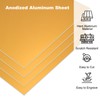 PATIKIL 3.3x2.1x1/32" Aluminum Anodized Sheet Set of 10 Metal Rectangle