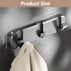flintronic Wall Mounted Floating Rack with 3 Hooks, Foldable Suction