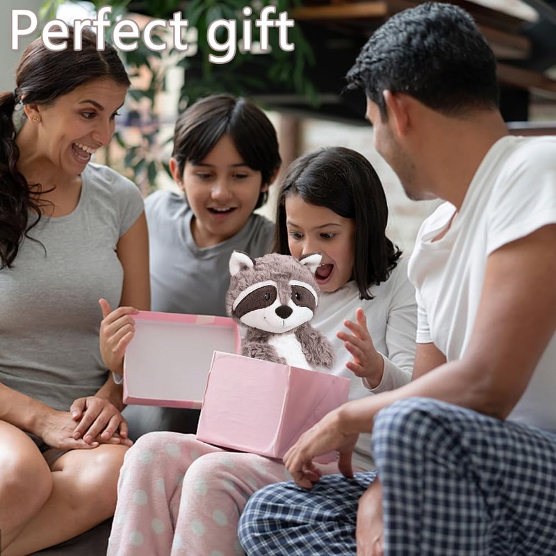 SWZY Stuff Animal Plush Raccoon, Stuffed Animal Plush Toy, Cartoon