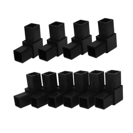 SHINEOFI 10pcs Square Plastic Tubing Connectors Easy Installation Corner Connector for DIY Projects Lightweight Versatile Fittings Reliable Support for Tubes