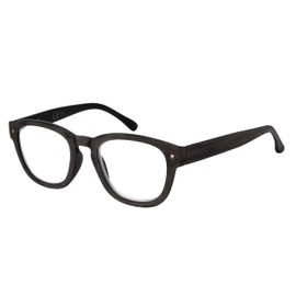 Eyekepper Reading Glasses Professor Vintage Stylish Square Oversized Readers Men Women Anti-Grey +2.75