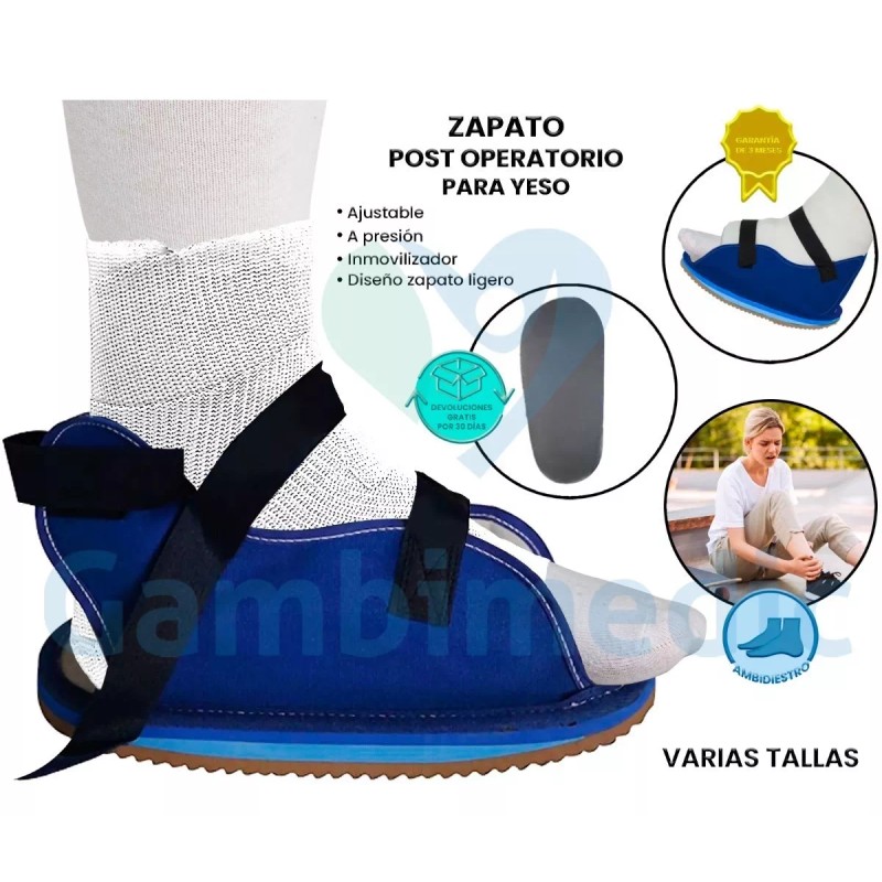 Gambimedic Zapato Ferula Para Yeso Bota Comoda Fractura Post Operatorio