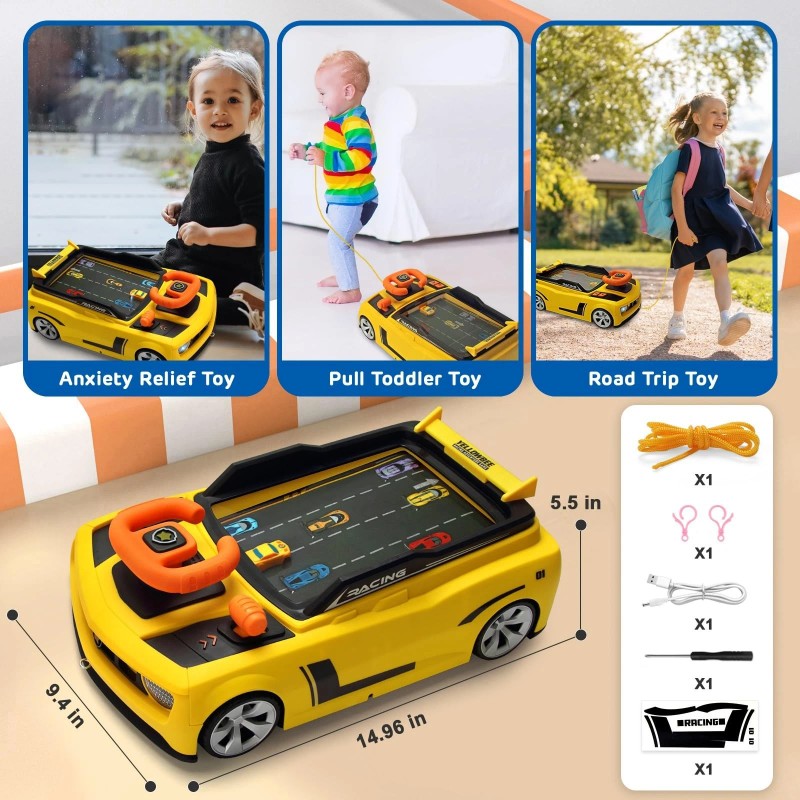 Dy-Go Adventure Racing Car Steering Wheel Toy for Kids Interactive