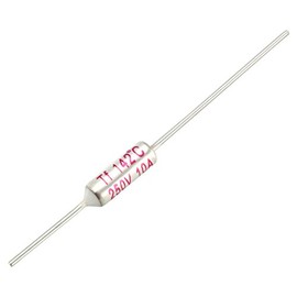 uxcell 5Pcs RY TF 142 Celsius Degree Cutoff Thermal Fuse AC 250V 10A White Silver Tone