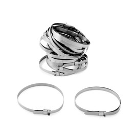 QWORK CV Boot Clamp, 20 Pack 304 Stainless Steel Universal Adjustable Drive Shaft CV Guide Clamp, 1.8" - 3.2", 1.8" - 5.6"