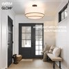 Hamilyeah 20 inch Semi Flush Mount Ceiling Light Fixture with