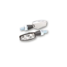 Highsider LED Blinker BLAZE, chrom, Klarglas, Paar, EG