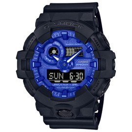 G-SHOCK GA700BP-1A Mens blue Analog/Digital Watch with Black Band