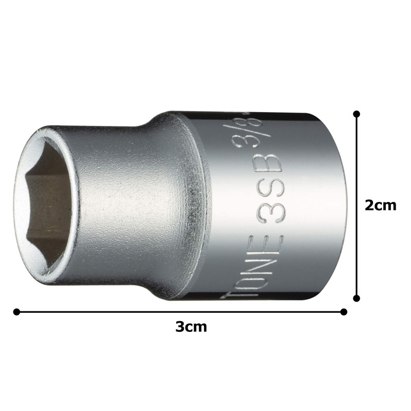 Tone Socket (6 Angle) 3SB-12 Insertion Angle 3/8 inch (9.5