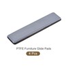 METALLIXITY PTFE Furniture Slider Gliders (100x25mm) 4Pcs, Rectangle Self-Adhesive Floor