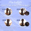 Full Shine Long Ponytail Extension Brown Ponytail Hair Extensions Real