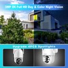 SeeVision White Solar-Powered Waterproof Wireless Security Camera with PIR Motion