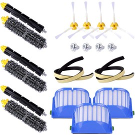 Haliya Replacement Parts Set Bristle and Flexible Impact Brushes Army 3 Brushes Aero Vac Filter Bumper for 600 Series 690 675 671 660 650 630 620