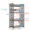 METYERRY Adjustable 4-Tier Heavy Duty Kitchen Baker's Rack with Power