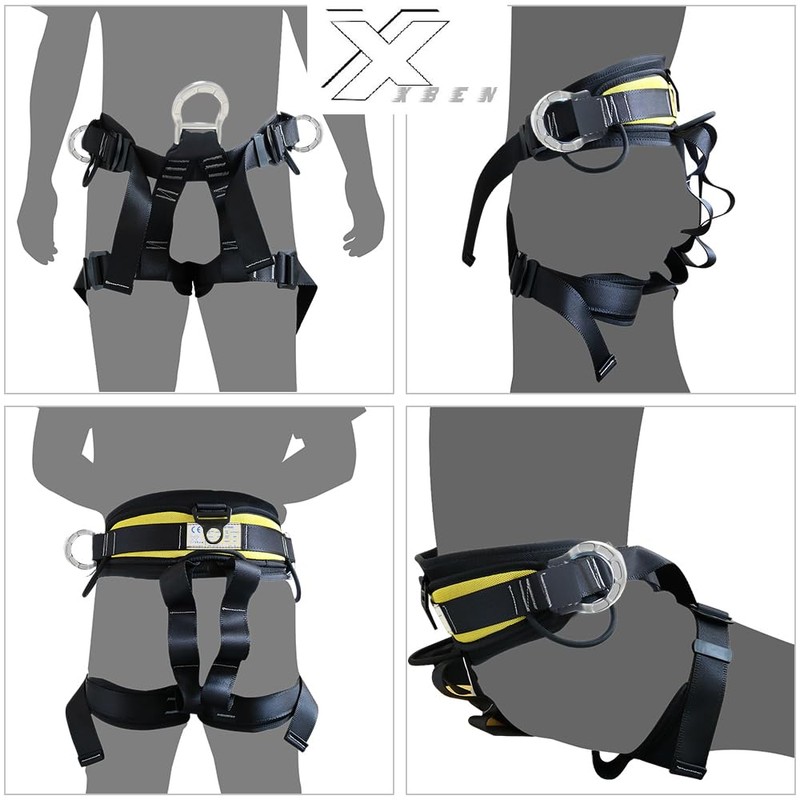 X XBEN Thicken Climbing Harness, Protect Waist Safety Harness Gear,