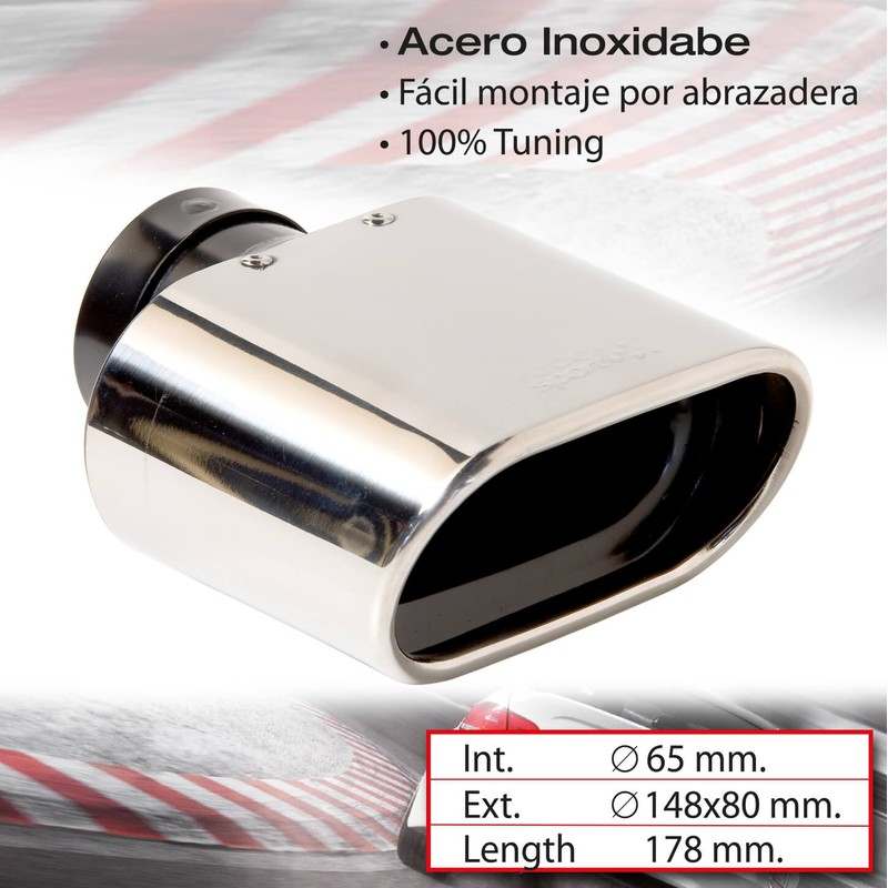 Sumex 4008075 DTM-2 Rectangular Exhaust Trim Stainless Steel