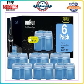 B. Braun 6Pack Braun Clean Renew Cartridge Refill Series 3 5 7 Genuine Shaver Cleaner NEW