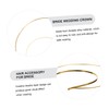 FOMIYES 2pcs Double Layer Crown Hair Wedding Hair Accessory Creative