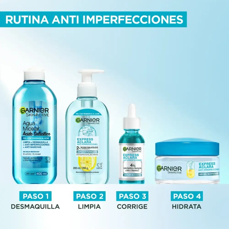 Garnier Sérum Antiacné Con Acido Salicílico Día-noche 30ml