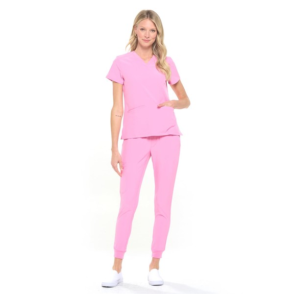 Dagacci Medical Uniform Women and Men Unisex 4-Way Stretch Jogger