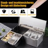 IGTOPS Ingredient Container with Lid and Spoon, Spice Box, Side