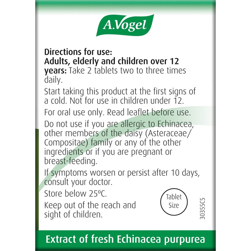 A.Vogel A.Vogel Echinaforce Echinacea Tablets | Relieves Cold & Flu