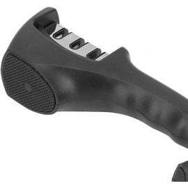 Afilador de Cuchillos 3 en 1 Herramienta de Afilado Manual con Esmeril de Acero de Tungsteno y Cerámica ABS 20 X 4,5 X 7 Cm para Cuchillos de Cocina Tijeras Chef Cocineros Caseros