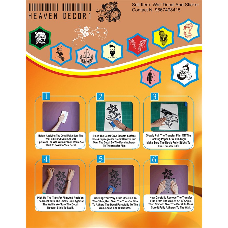 Birds with Tree Wall Decal and Decorative Sticker Size(59 86)